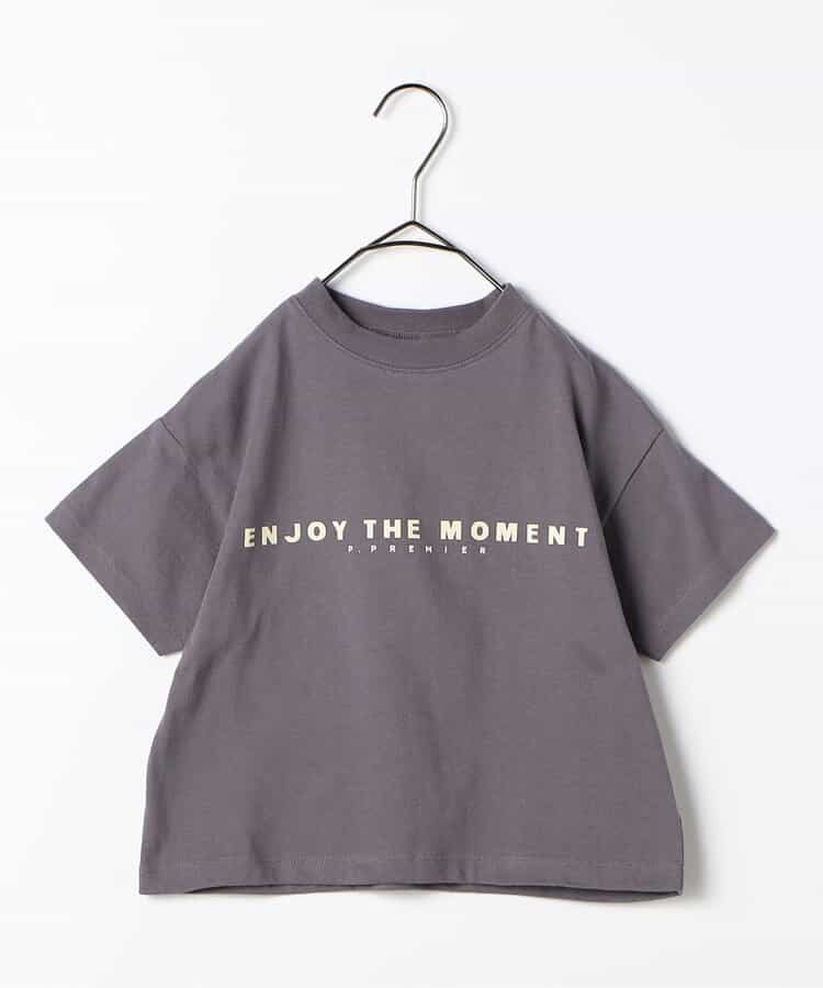 Japanese children's clothing p.prem#r letter print T-shirt 80-140cm boys/girls summer TOPS