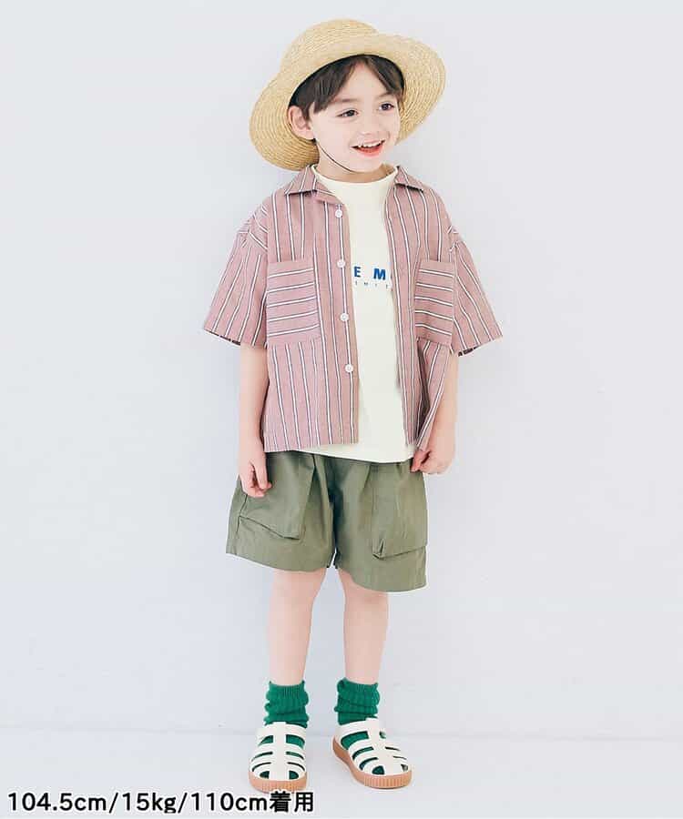 Japanese children's clothing p.prem#r letter print T-shirt 80-140cm boys/girls summer TOPS