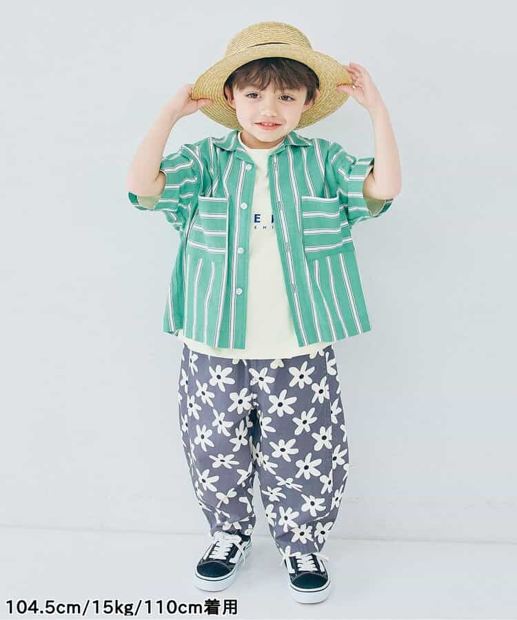 Japanese children's clothing p.prem#r letter print T-shirt 80-140cm boys/girls summer TOPS