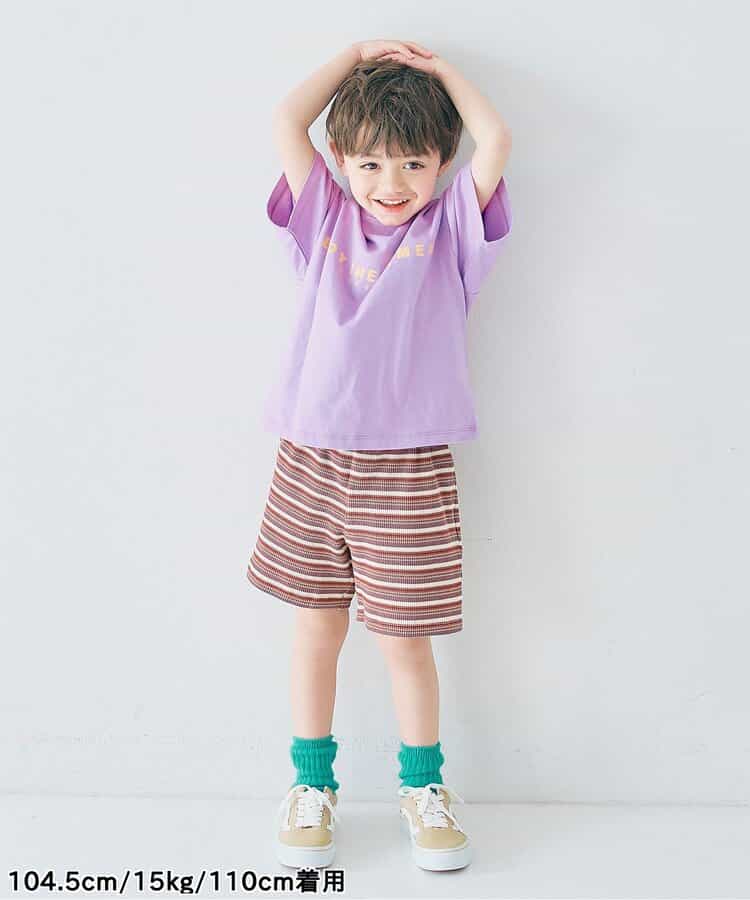 Japanese children's clothing p.prem#r letter print T-shirt 80-140cm boys/girls summer TOPS