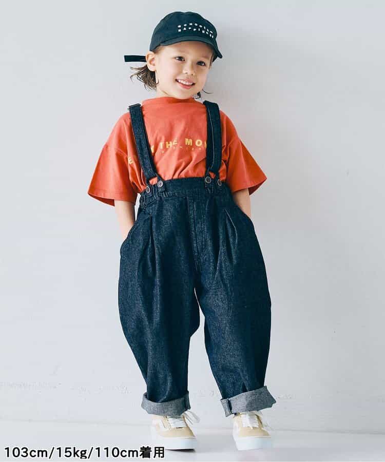 Japanese children's clothing p.prem#r letter print T-shirt 80-140cm boys/girls summer TOPS