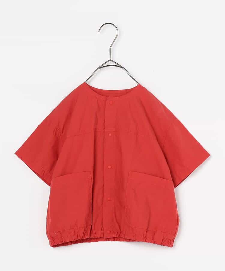 Japanese children's clothing p.prem#r typewriter snap button short-sleeved shirt 80-140cm boys/girls summer TOPS