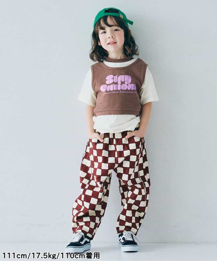 Japanese children's clothing p.prem#r vest T-shirt two-piece set 80-140cm boys/girls summer TOPS