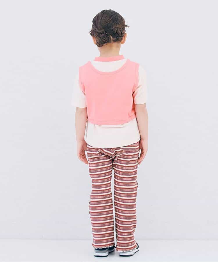 Japanese children's clothing p.prem#r vest T-shirt two-piece set 80-140cm boys/girls summer TOPS