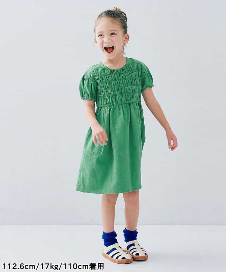 Japanese children's clothing p.prem#r cable pleated dress 80-140cm girls summer dresses