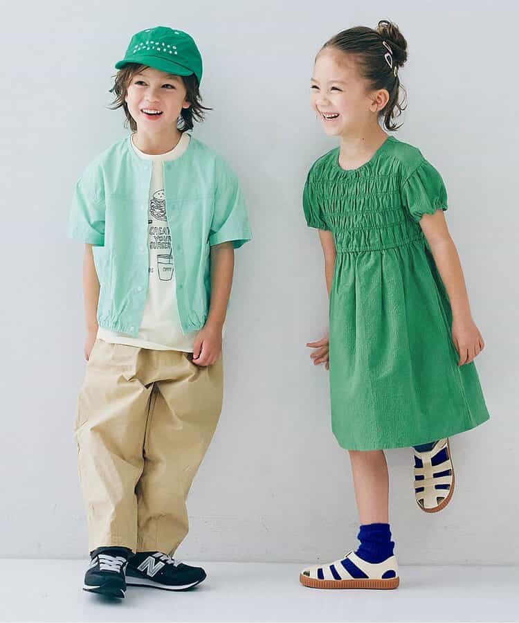 Japanese children's clothing p.prem#r cable pleated dress 80-140cm girls summer dresses