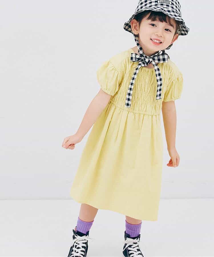 Japanese children's clothing p.prem#r cable pleated dress 80-140cm girls summer dresses