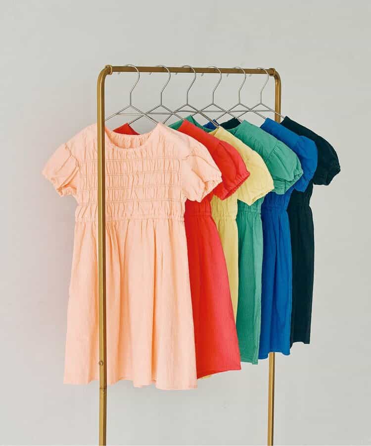 Japanese children's clothing p.prem#r cable pleated dress 80-140cm girls summer dresses