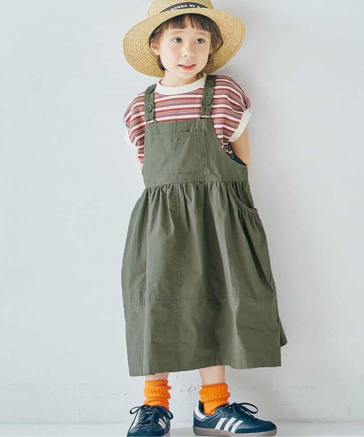 Japanese children's clothing p.prem#r suspender dress 80-140cm girls summer dresses