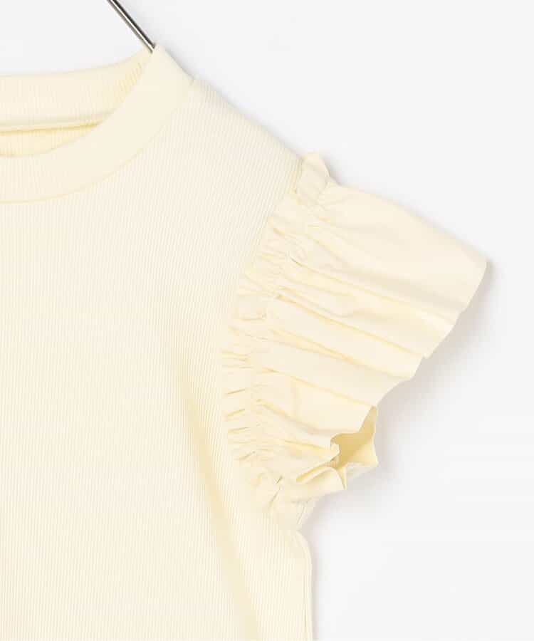 Japanese children's clothing p.prem#r 2Way slip skirt & ruffle sleeve top two-piece set 80-140cm girls summer TOPS SKIRTS