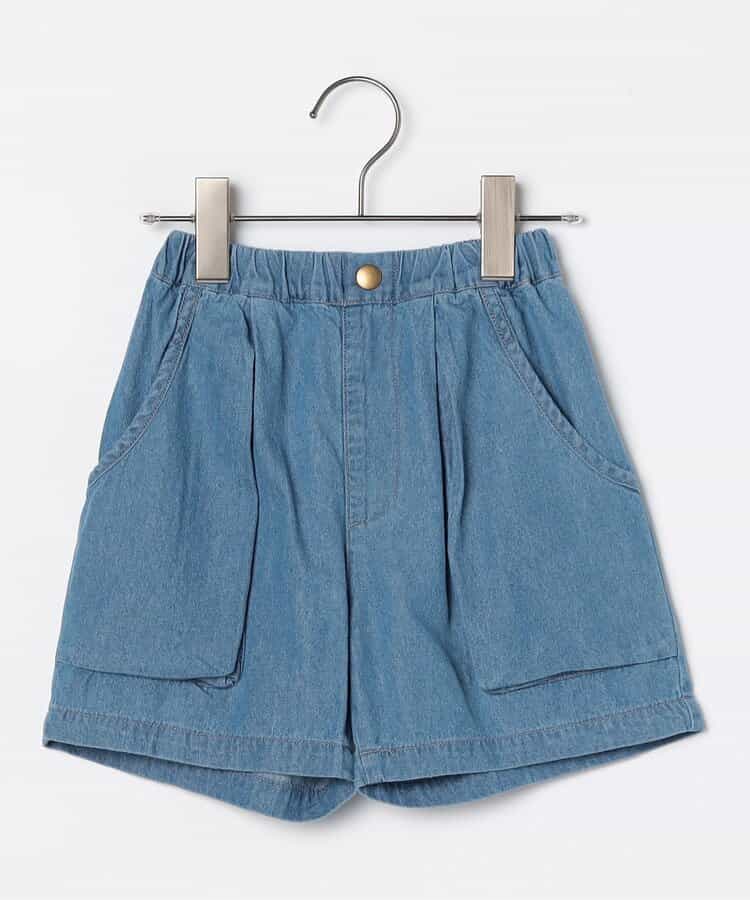 Japanese children's clothing p.prem#r 3D pocket work shorts 80-140cm boys/girls summer PANTS