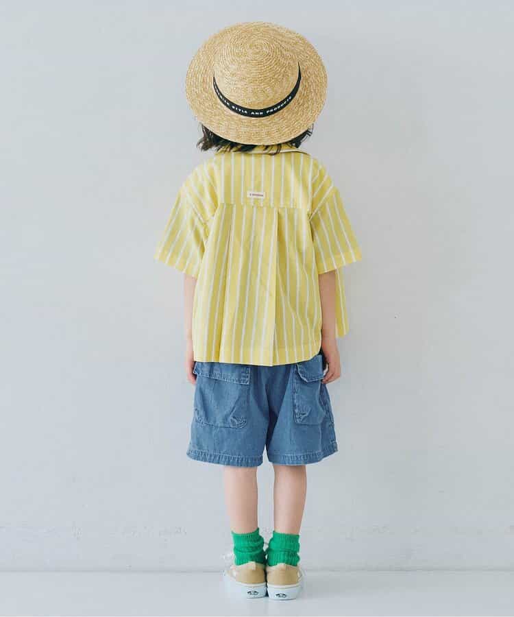 Japanese children's clothing p.prem#r 3D pocket work shorts 80-140cm boys/girls summer PANTS