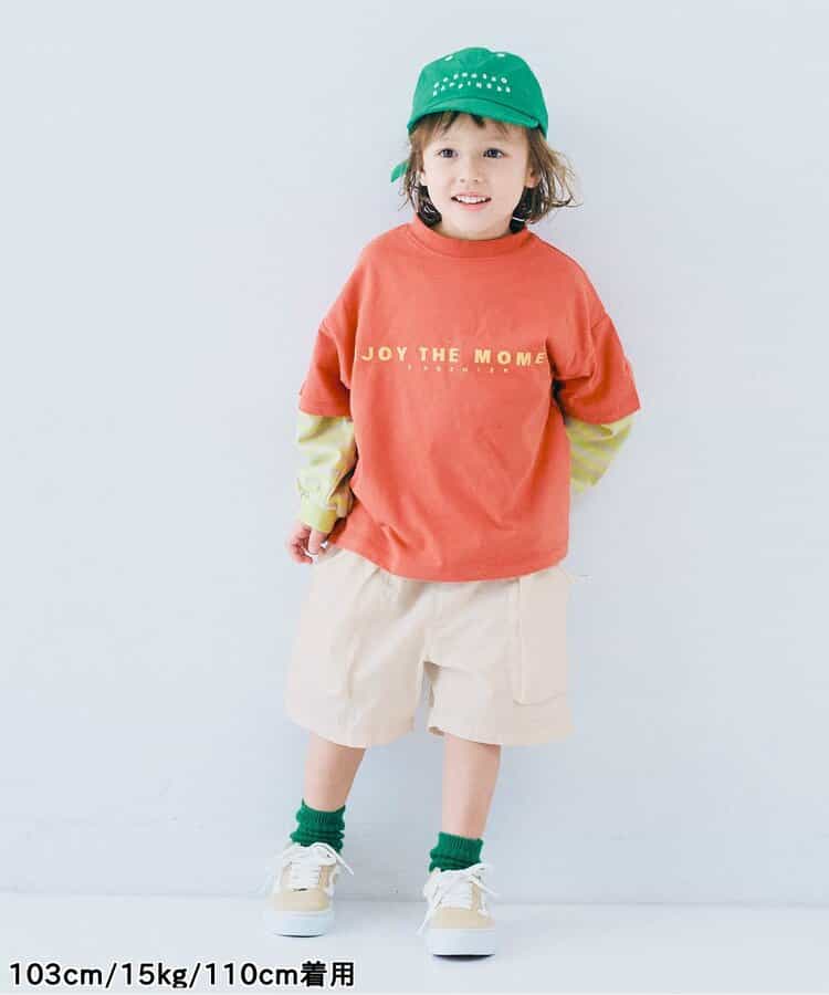 Japanese children's clothing p.prem#r 3D pocket work shorts 80-140cm boys/girls summer PANTS