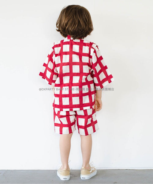 日本童裝 p.prem#r 日本甚平 80-140cm 男童款 夏季 日本和服 TOPS PANTS