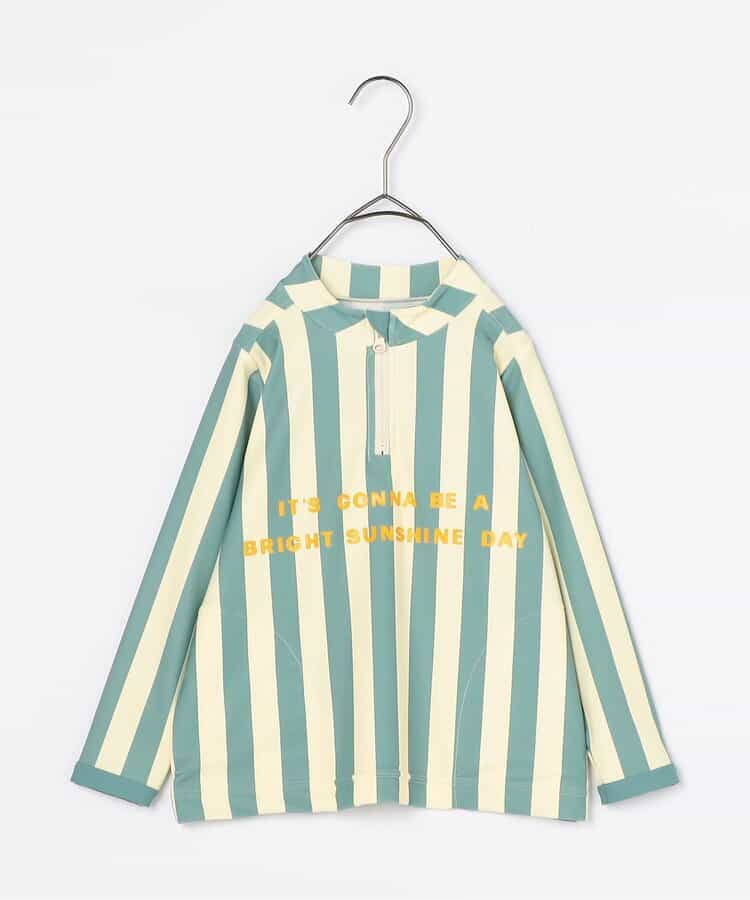 Japanese children's clothing p.prem#r UV protection half-zip swimsuit 80-140cm boys' summer swimsuit special edition