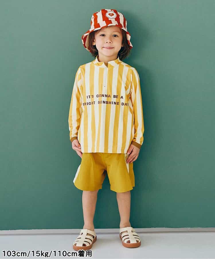 Japanese children's clothing p.prem#r UV protection half-zip swimsuit 80-140cm boys' summer swimsuit special edition