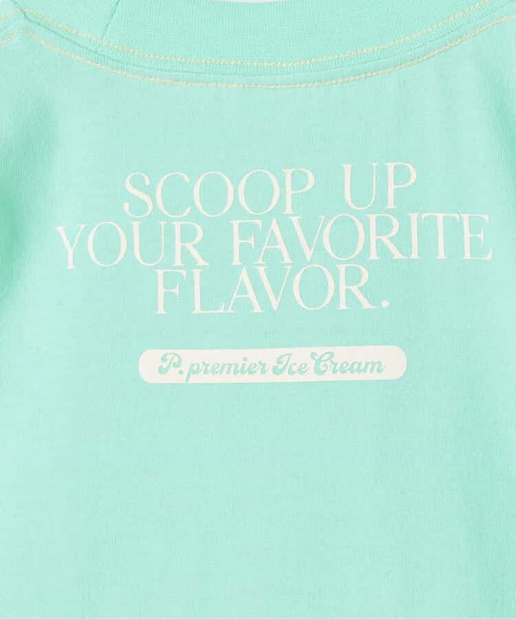 Japanese children's clothing p.prem#r ice cream print top 80-140cm boys/girls summer TOPS