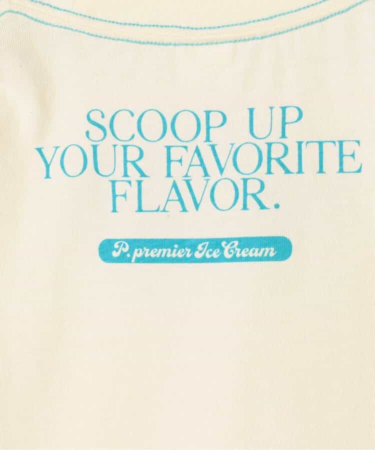 Japanese children's clothing p.prem#r ice cream print top 80-140cm boys/girls summer TOPS