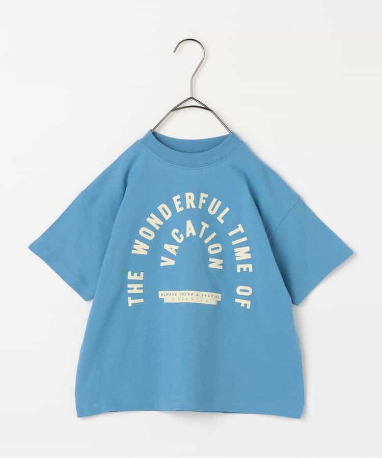 Japanese children's clothing p.prem#r letter print short-sleeved top 80-140cm boys/girls summer TOPS