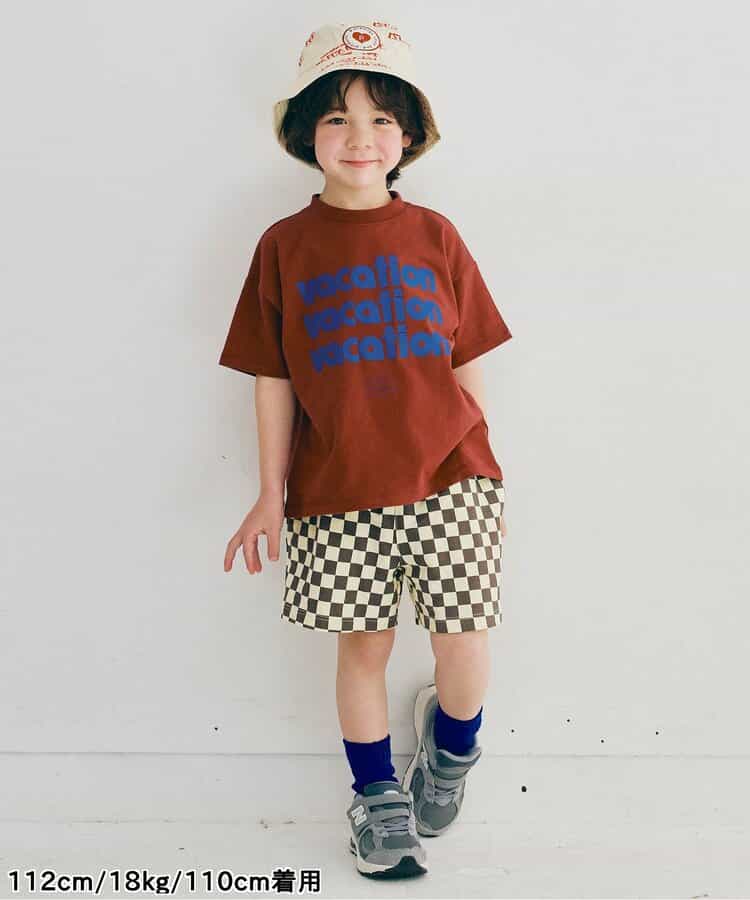 Japanese children's clothing p.prem#r letter print short-sleeved top 80-140cm boys/girls summer TOPS
