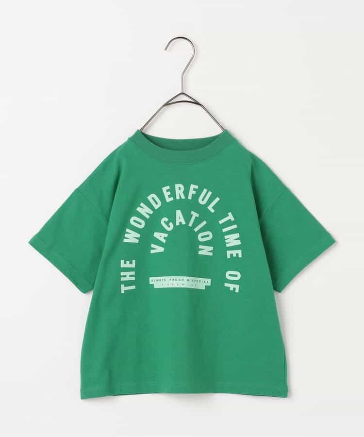Japanese children's clothing p.prem#r letter print short-sleeved top 80-140cm boys/girls summer TOPS