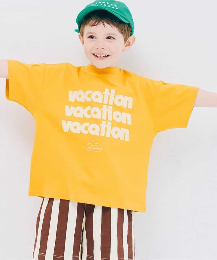 Japanese children's clothing p.prem#r letter print short-sleeved top 80-140cm boys/girls summer TOPS