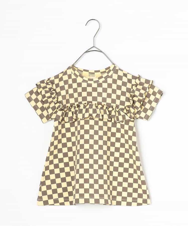 Japanese children's clothing p.prem#r ruffled short-sleeved top 80-140cm girls summer TOPS