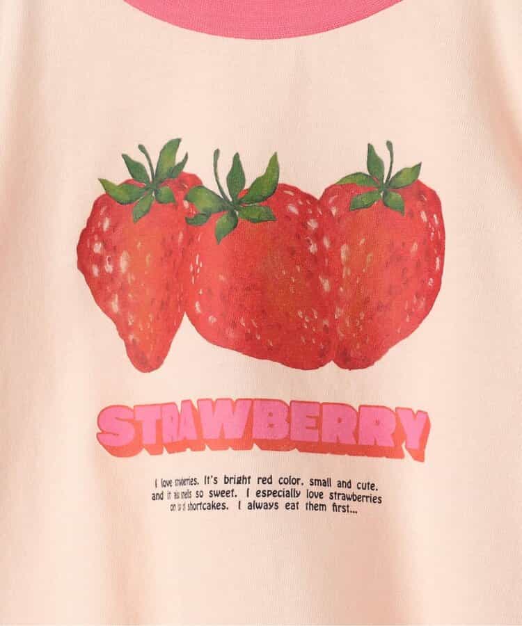 Japanese children's clothing p.prem#r fruit print top 80-140cm boys/girls summer TOPS