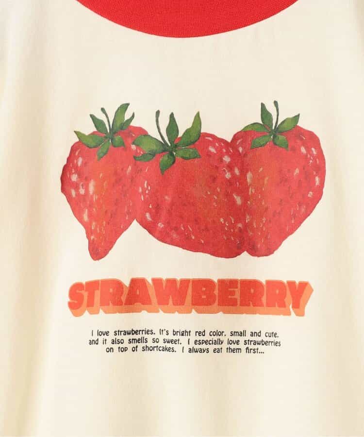 Japanese children's clothing p.prem#r fruit print top 80-140cm boys/girls summer TOPS