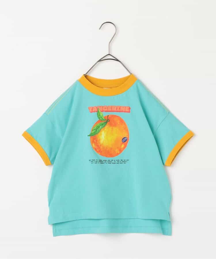 Japanese children's clothing p.prem#r fruit print top 80-140cm boys/girls summer TOPS