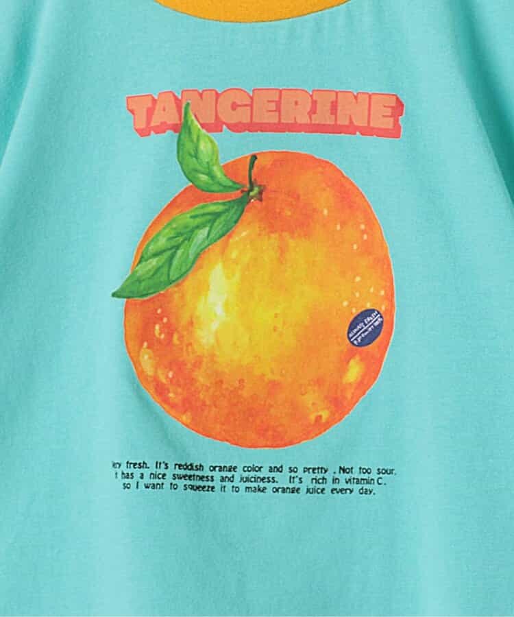 Japanese children's clothing p.prem#r fruit print top 80-140cm boys/girls summer TOPS