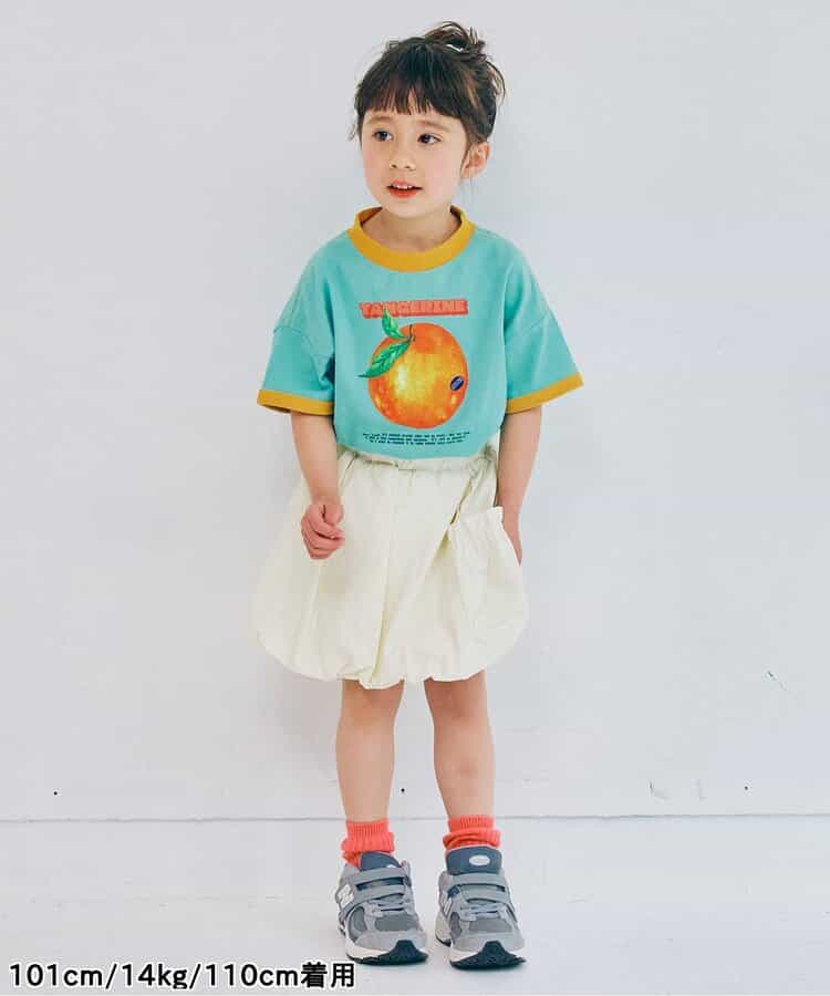 Japanese children's clothing p.prem#r fruit print top 80-140cm boys/girls summer TOPS