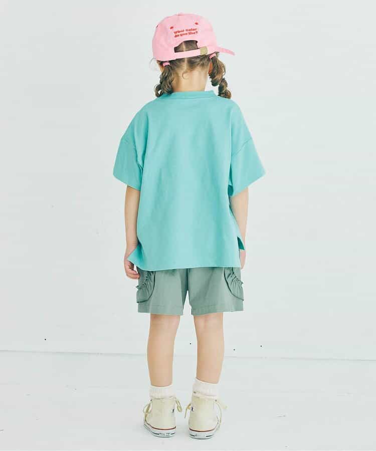 Japanese children's clothing p.prem#r FLOWERS printed tops 80-140cm boys/girls summer TOPS