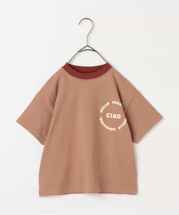 Japanese children's clothing p.prem#r letter print short-sleeved top 80-140cm boys/girls summer TOPS