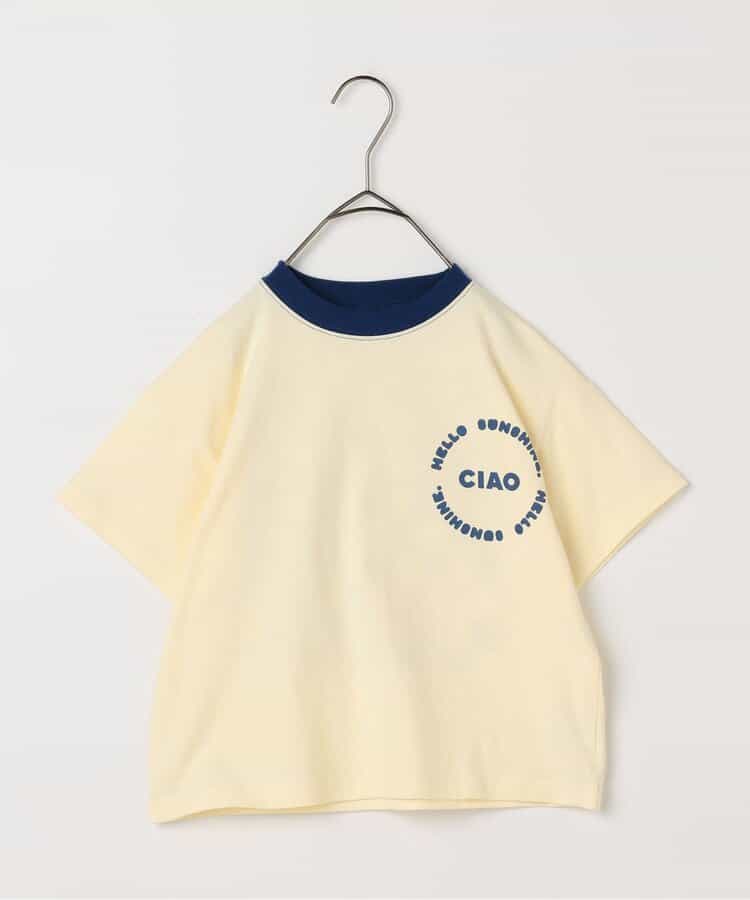 Japanese children's clothing p.prem#r letter print short-sleeved top 80-140cm boys/girls summer TOPS