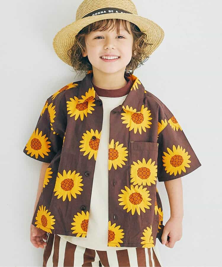 Japanese children's clothing p.prem#r summer shirt 80-140cm boys summer TOPS
