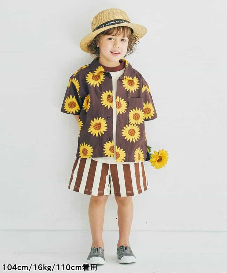 Japanese children's clothing p.prem#r summer shirt 80-140cm boys summer TOPS