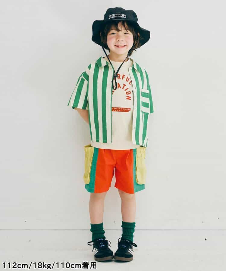 Japanese children's clothing p.prem#r summer shirt 80-140cm boys summer TOPS