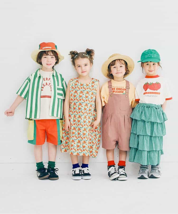 Japanese children's clothing p.prem#r summer shirt 80-140cm boys summer TOPS