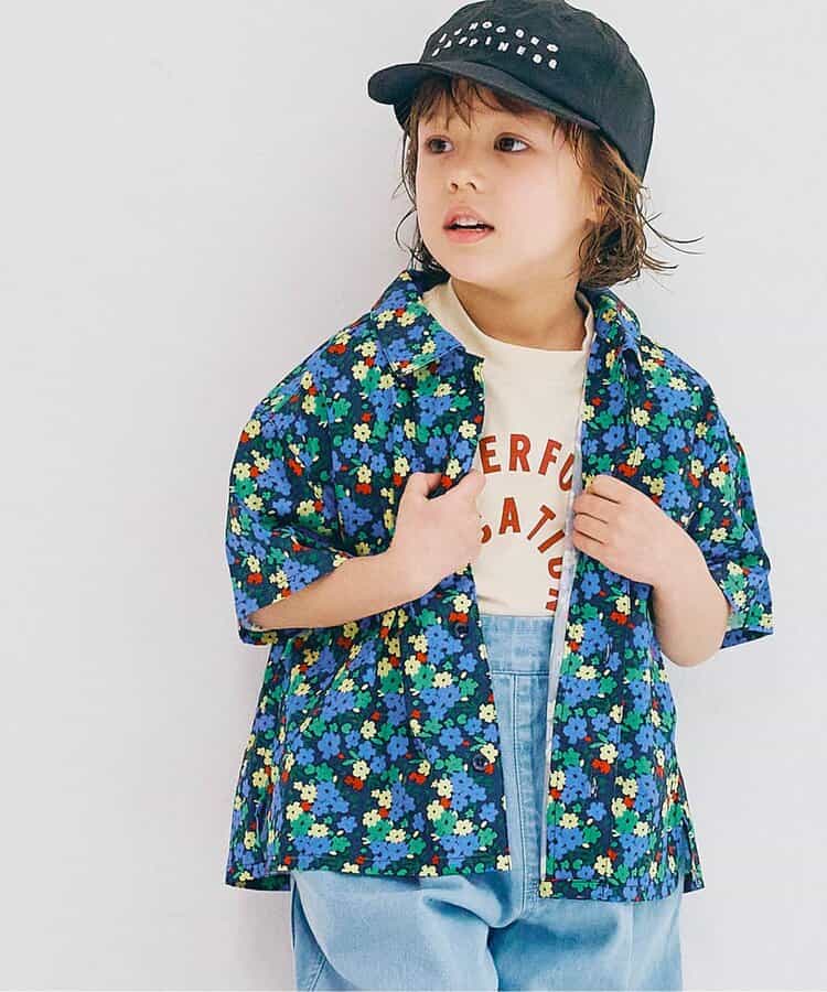 Japanese children's clothing p.prem#r summer shirt 80-140cm boys summer TOPS