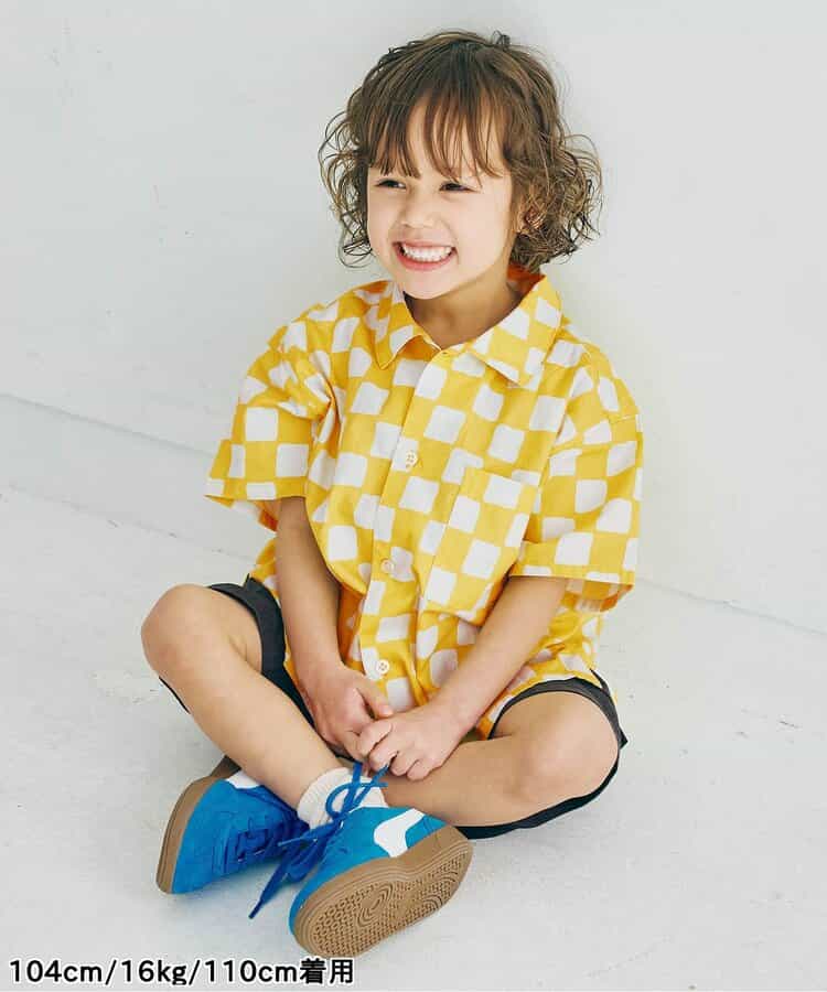 Japanese children's clothing p.prem#r summer shirt 80-140cm boys summer TOPS