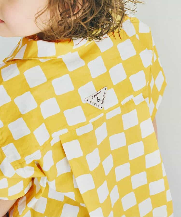 Japanese children's clothing p.prem#r summer shirt 80-140cm boys summer TOPS