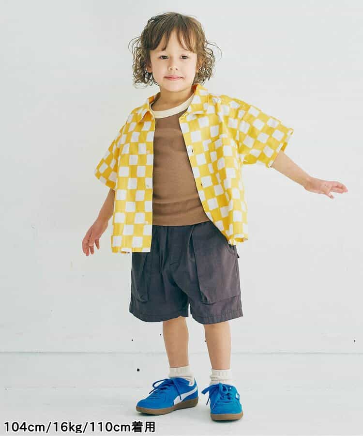 Japanese children's clothing p.prem#r summer shirt 80-140cm boys summer TOPS
