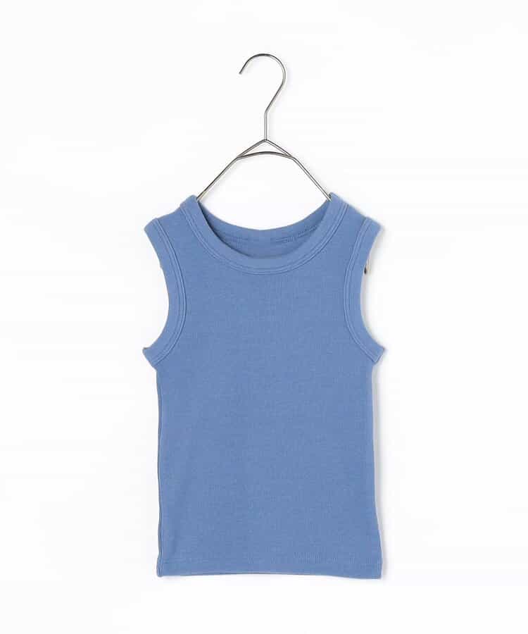 Japanese children's clothing p.prem#r simple ribbed vest 80-140cm boys' summer TOPS