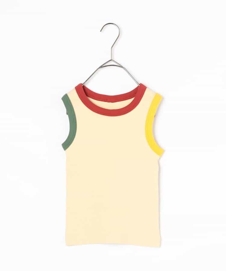 Japanese children's clothing p.prem#r simple ribbed vest 80-140cm boys' summer TOPS