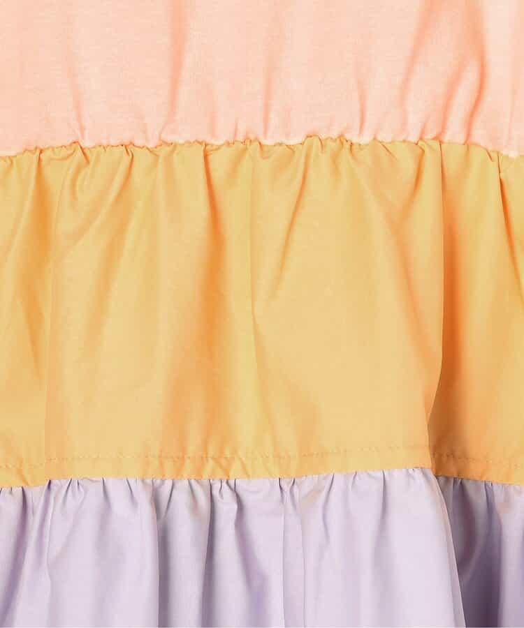 Japanese children's clothing p.prem#r workwear patchwork dress 80-140cm girls summer dresses