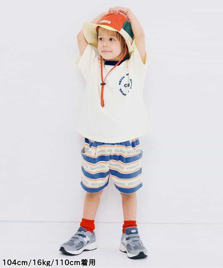 Japanese children's clothing p.prem#r striped shorts 80-140cm boys' summer PANTS
