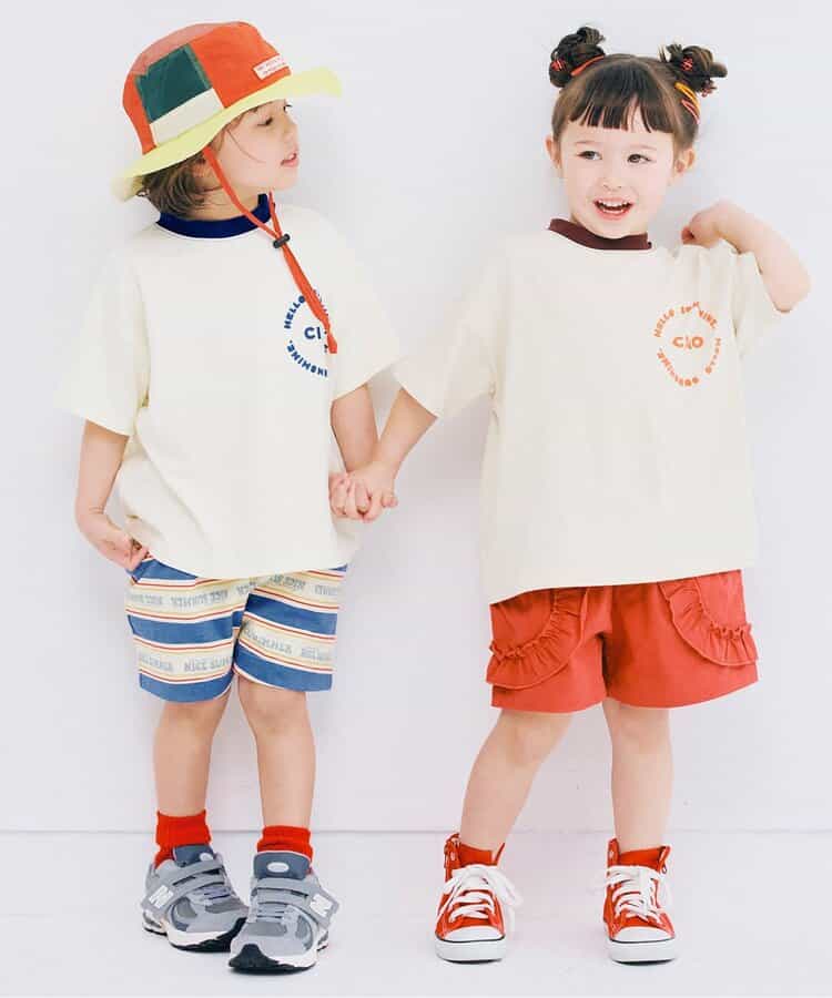 Japanese children's clothing p.prem#r striped shorts 80-140cm boys' summer PANTS