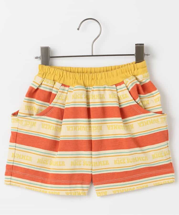 Japanese children's clothing p.prem#r striped shorts 80-140cm boys' summer PANTS