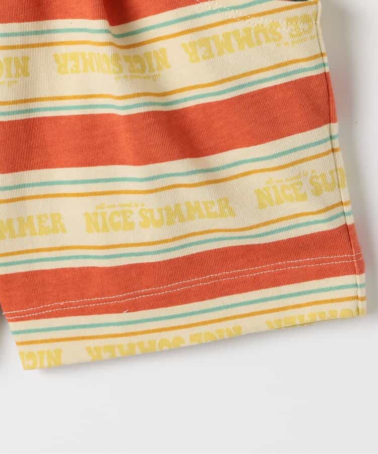 Japanese children's clothing p.prem#r striped shorts 80-140cm boys' summer PANTS